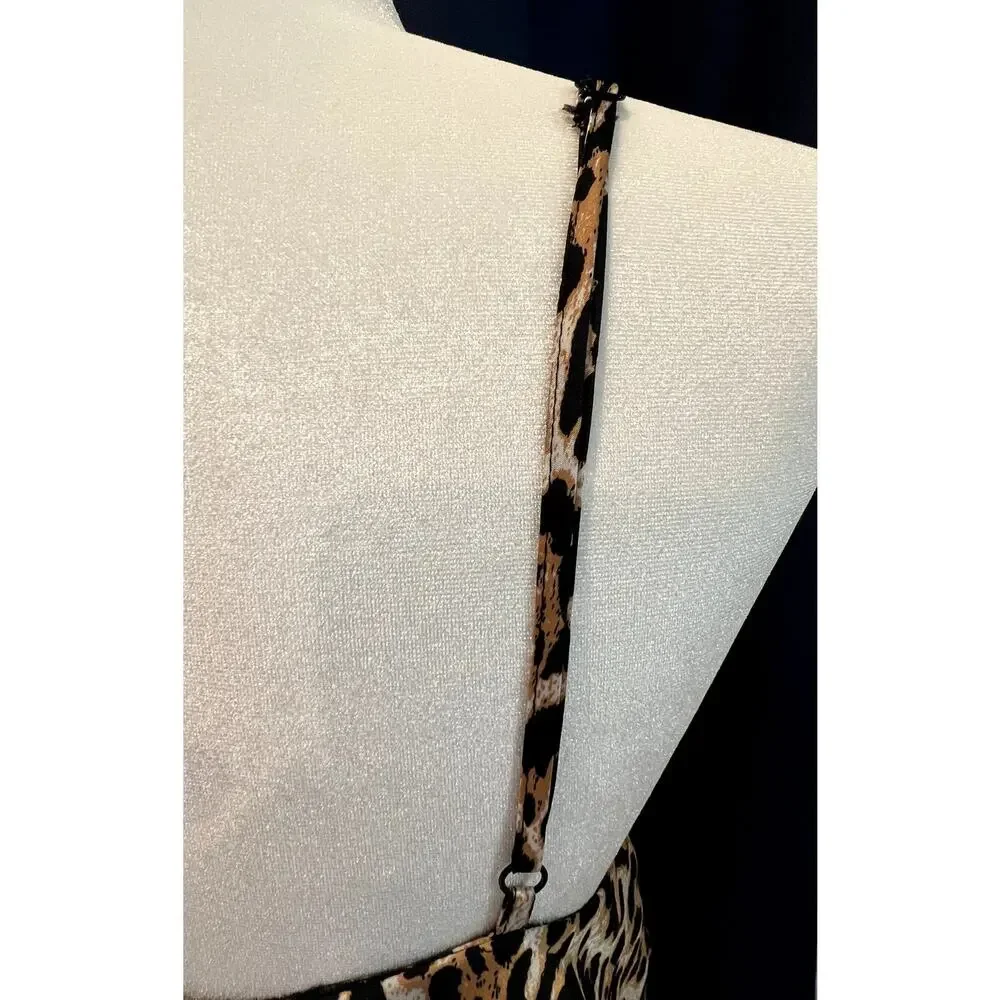 REVOLVE MAJORELLE Medium Leopard‎ Print Mini Dress Tiered Animal Party Night